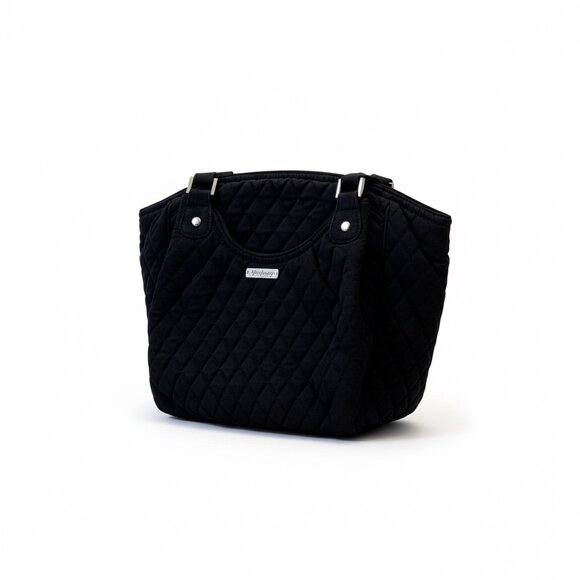 Vera Bradley Black Quilted Tote Bag - Picture 2 of 8